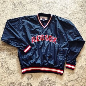 red sox pullover windbreaker